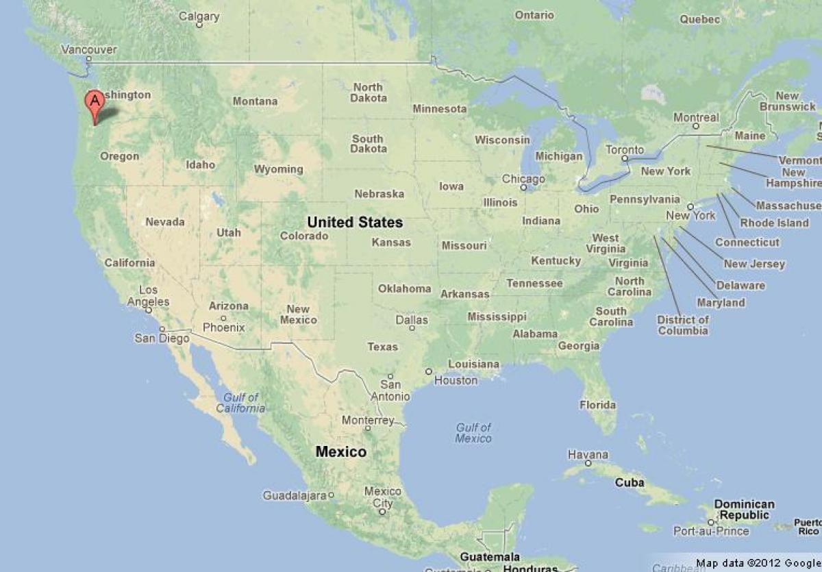 Πόρτλαντ, ΗΠΑ χάρτη