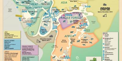 Χάρτης του Όρεγκον Ζωολογικό κήπο